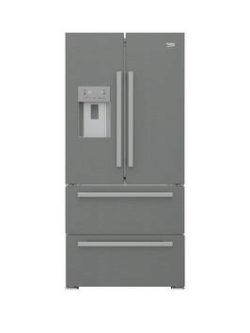 Beko Gne60520Dx Frost Free Usa Style Fridge Freezer - Stainless Steel
